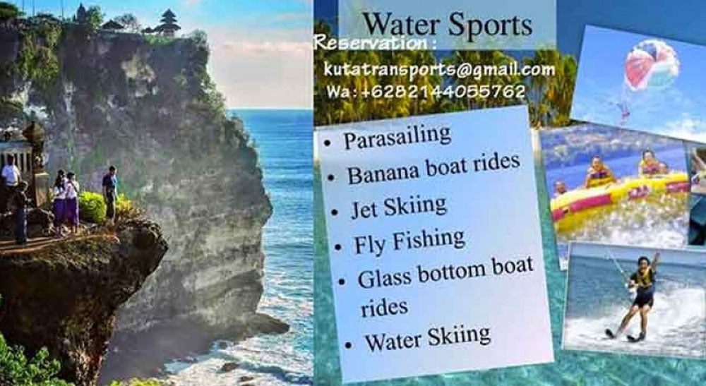 Bali Water Sports and Uluwatu Tour