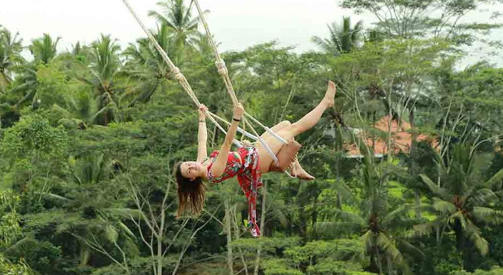 Ubud Monkey Forest Tour with Jungle Swing Tegalalang